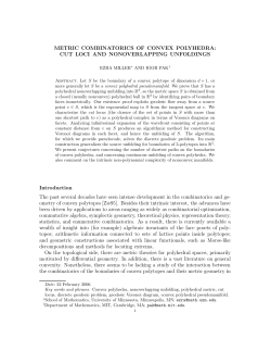 METRIC COMBINATORICS OF CONVEX POLYHEDRA