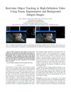 Real-time Object Tracking in High-Definition Video Using Frame