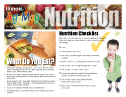 What Do You Eat? - Illinois Ag in the Classroom