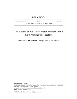 The Return of the Voter