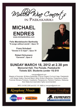 michael endres - Mulled Wine Concerts