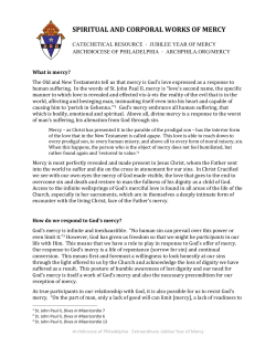 spiritual and corporal works of mercy