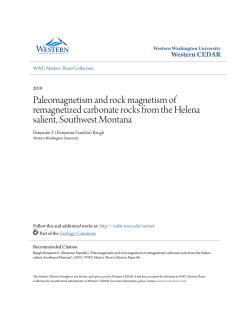Paleomagnetism and rock magnetism of