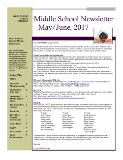 ay/June Newsletter - SD of West De Pere