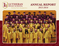 annual report - Lutheran High School of Indianapolis