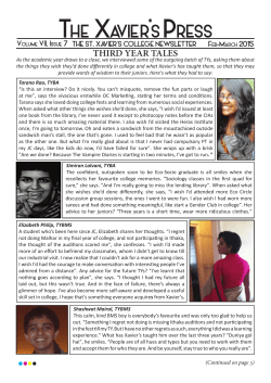 March 2015 - St. Xavier`s College