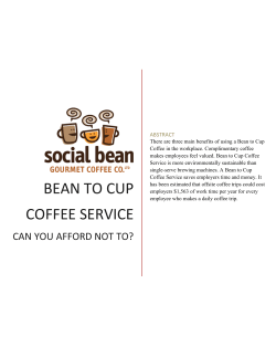 bean to cup coffee service