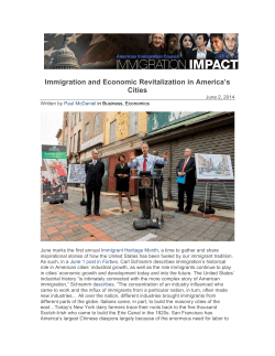 Immigration and Economic Revitalization in America`s Cities