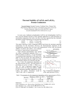 Thermal Stability of LaP3O9 and LaP5O14 Proton Conductors