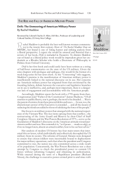 Drift: The Unmooring of American Military Power