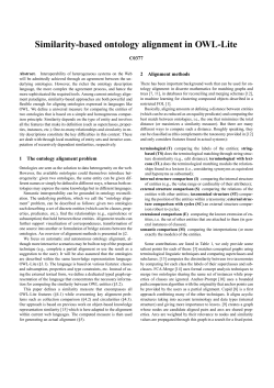 Similarity-based ontology alignment in OWL-Lite