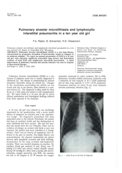 Pulmonary alveolar microlithiasis and