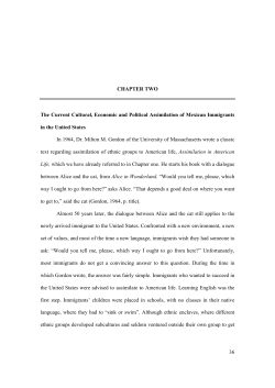 36 CHAPTER TWO The Current Cultural, Economic and Political