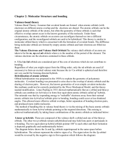Chapter 2: Molecular Structure and bonding Valence