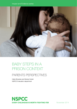 Baby Steps in a prison context: parents` perspectives