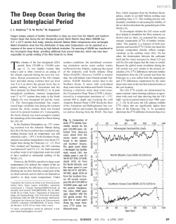 The Deep Ocean During the Last Interglacial Period