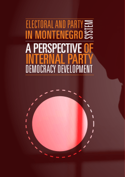 Electoral and Party System in Montenegro. A Perspective on Interal