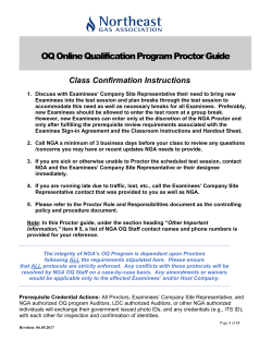 Proctor Program Guide