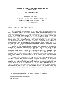 COMPARATIVE CONSTITUTIONALISM