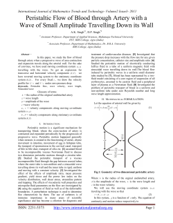 Peristaltic Flow of Blood through Artery with a Wave of Small
