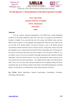 The Raj Quartet: A Dramatization of the Raj