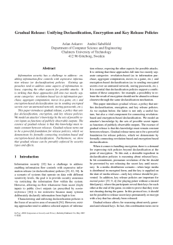 Gradual Release: Unifying Declassification, Encryption and Key