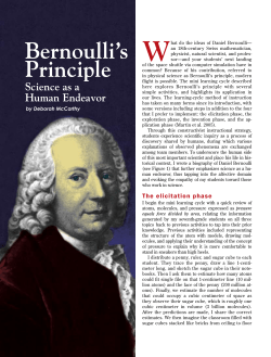 Bernoulli`s Principle - National Science Teachers Association
