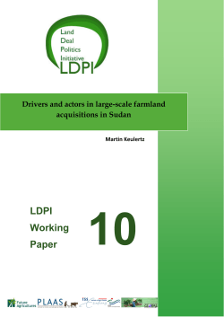 LDPI Working Paper - International Institute of Social Studies