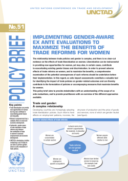 Implementing gender-aware ex ante evaluations to