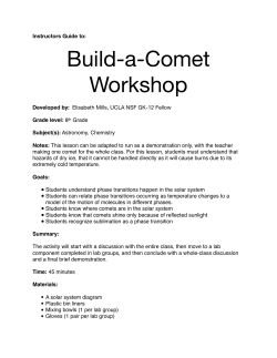 Build-a-Comet Workshop