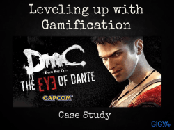 Leveling up with Gamification