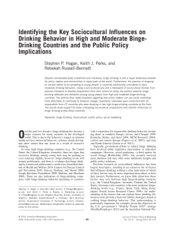 Published Binge Drinking JPPM - University of Brighton Repository