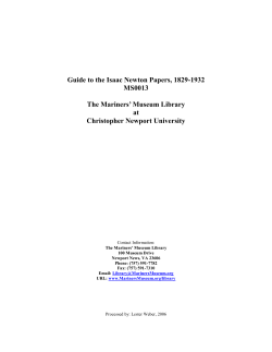 isaac newton papers