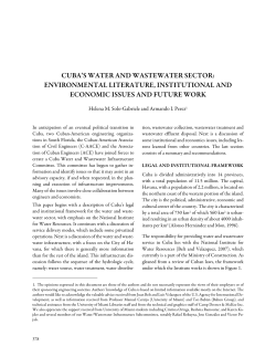 cuba`s water and wastewater sector: environmental literature
