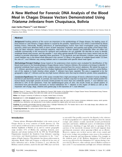 A New Method for Forensic DNA Analysis of the Blood Meal in
