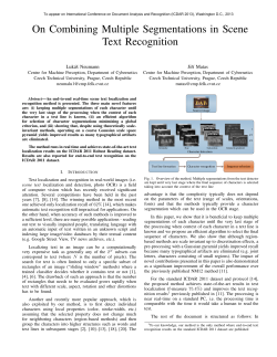 On Combining Multiple Segmentations in Scene Text Recognition