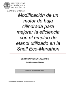 Modificaci&oacute;n de un motor de baja cilindrada para - RiuNet
