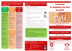 Sotho - Heart and Stroke Foundation South Africa