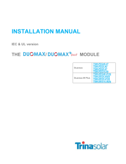 INSTALLATION MANUAL