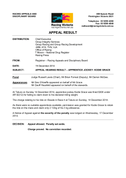 Kodie Grace Appeal - 19 December 2014