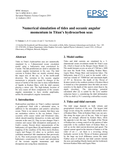 Numerical simulation of tides and oceanic angular momentum in
