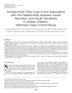 Nonalcoholic Fatty Liver Is Not Associated with the Relationship