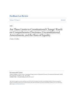 Are There Limits to Constitutional Change?