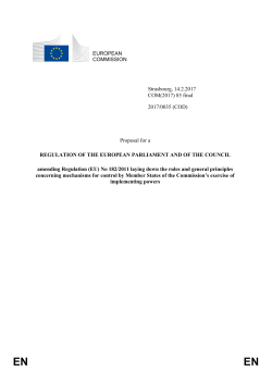 Draft Regulation - European Commission