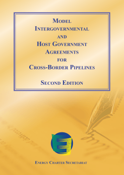 Model Agreements for cross-border pipelines