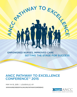 2015 Pathway to Excellence Conference Program