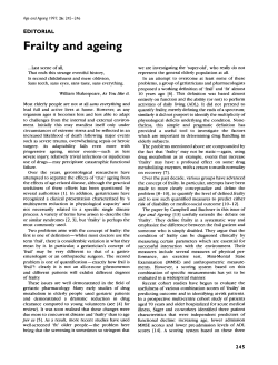Frailty and ageing - Oxford Academic