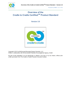 Overview of the Cradle to Cradle CertifiedCM Product