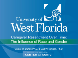 Caregiver Resentment Over Time: The Influence of Race and Gender