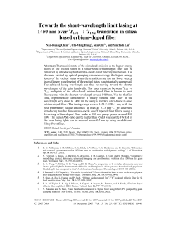 Towards the short-wavelength limit lasing at 1450 nm over I15/2